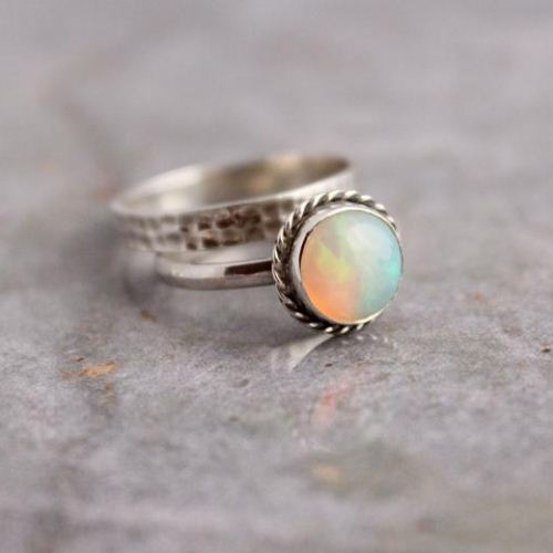 Opal engagement rings for sale