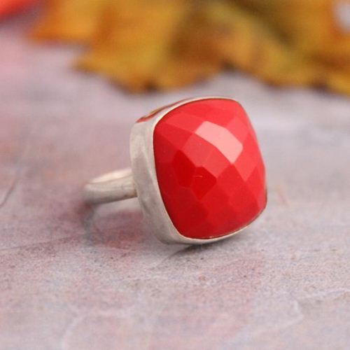 18K Yellow Gold Estate Coral Ring – Long's Jewelers
