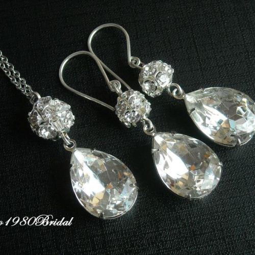 Buy Bridal jewelry, Swarovski crystal bridal jewelry, Wedding jewelry ...
