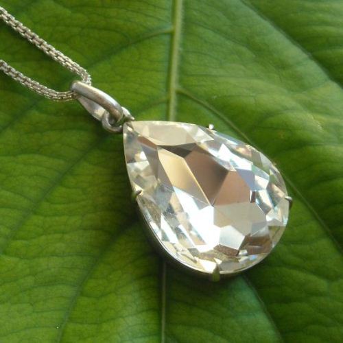 Large 18 Karat White Gold 3 Carats Pavé Diamond Hamsa Necklace - WeilJewelry